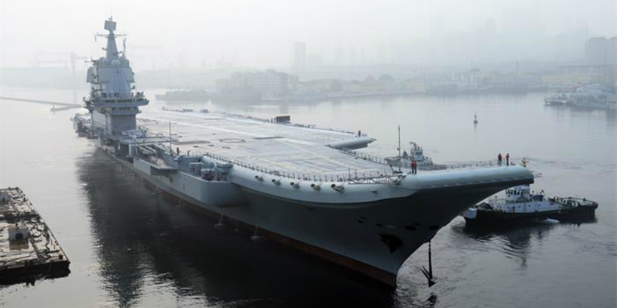 Vliegdekschip China begint aan testvaart. Bron: China Daily