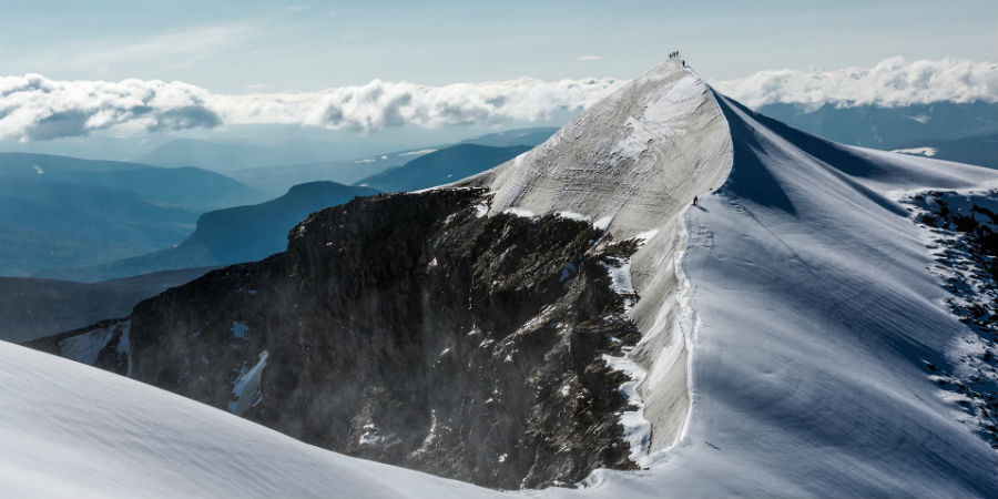 bergtop Zweden Kebnekaise