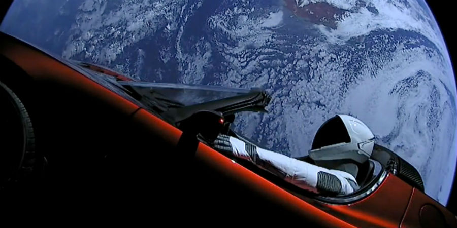 tesla starman roadster