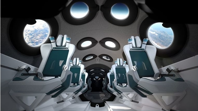 Virgin Galactic onthult interieur SpaceshipTwo