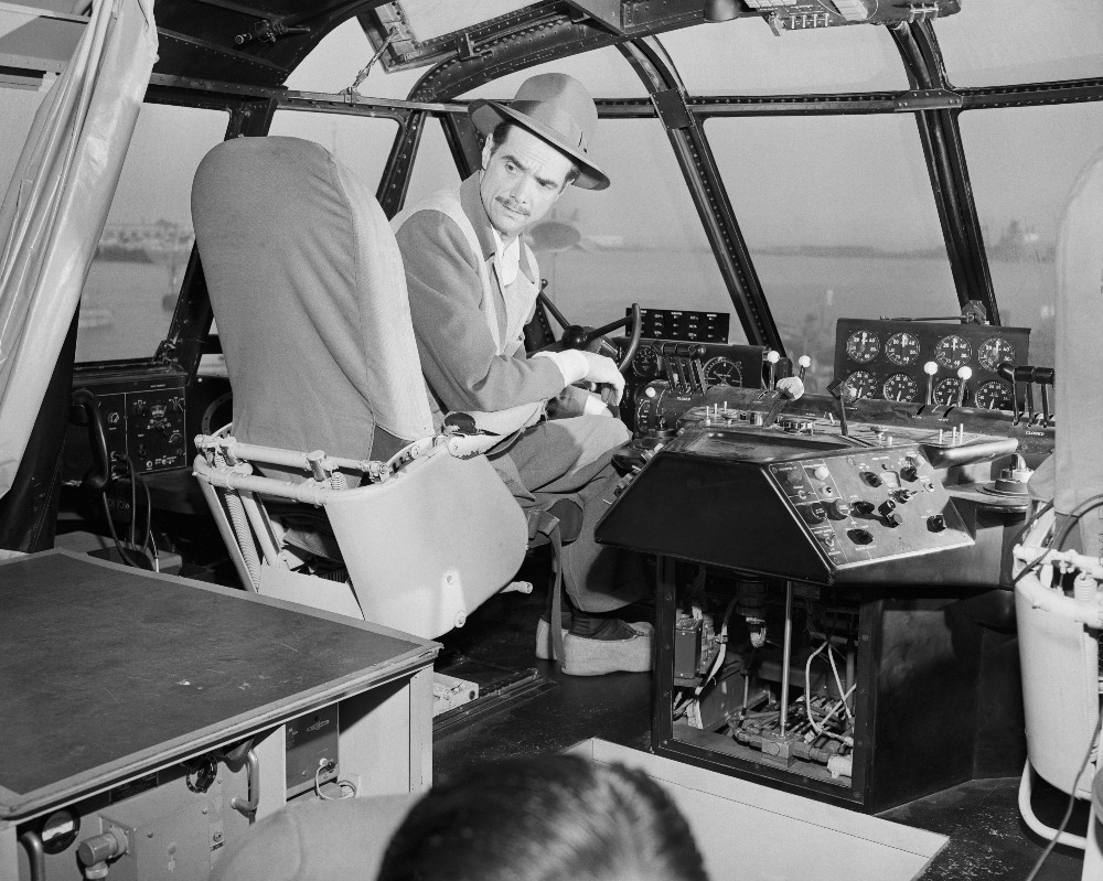 Howard Hughes in Spruce Goose