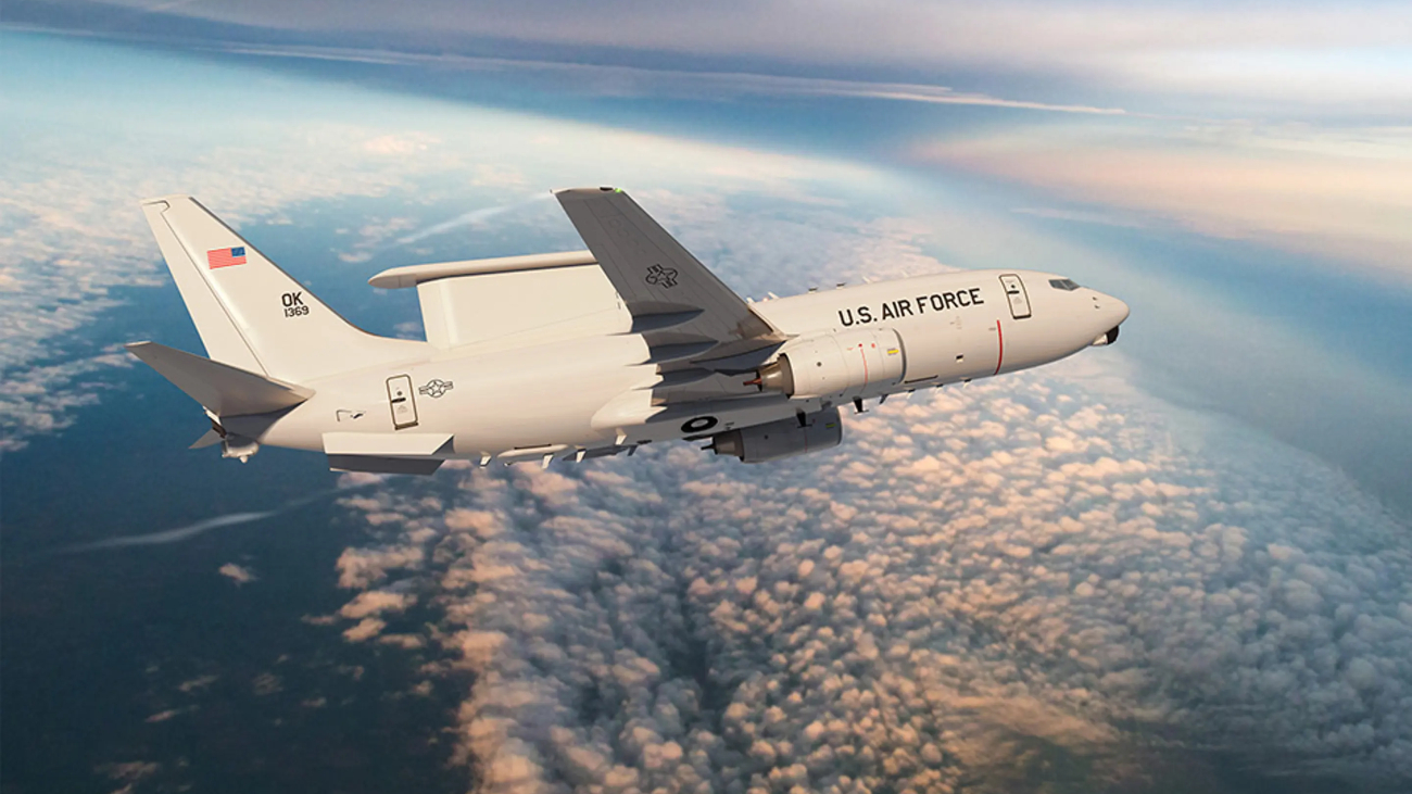 Conceptafbeelding van een E-7 voor de Amerikaanse luchtmacht. Radarvliegtuigen