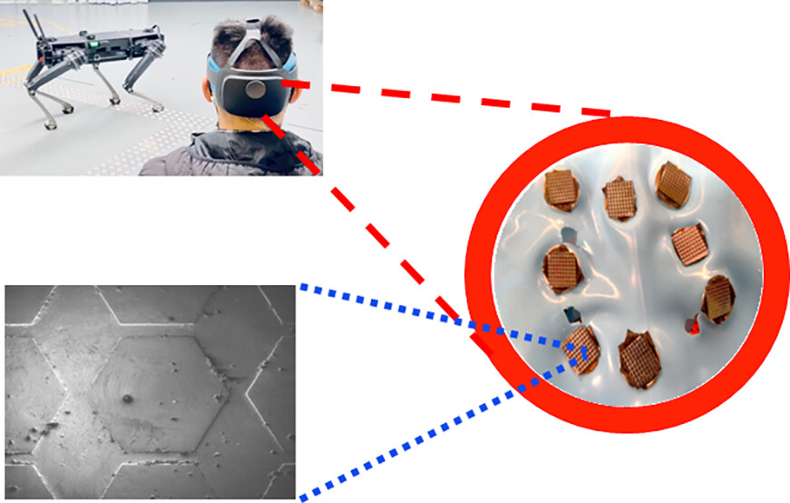 Grafeen maakt gevoelige biosensors die op het achterhoofd worden bevestigd. Met augmented reality kan via mind control apparaten worden aangestuurd.