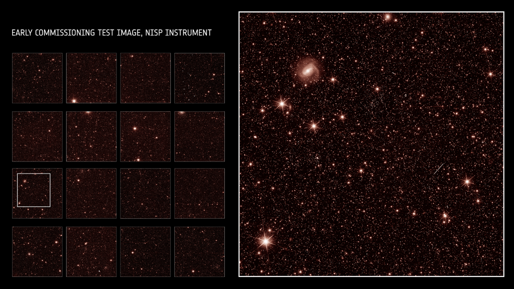 Testfoto's van Euclids NISP-instrument