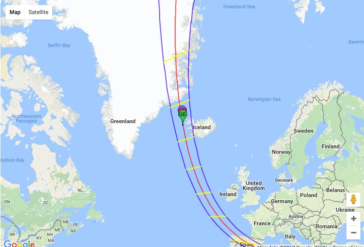 Pad van totale zonsverduistering in 2026